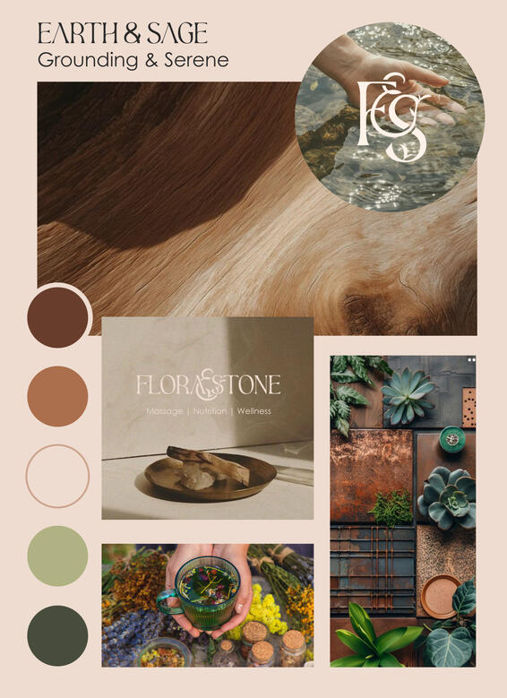 Flora &amp; Stone - Final Moodboard