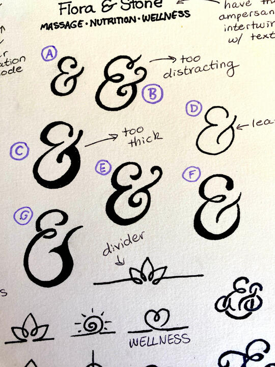 Ampersand Design Sketches